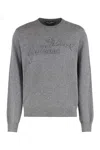 Dolce & Gabbana Virgin Wool Crew-neck Sweater In Gray
