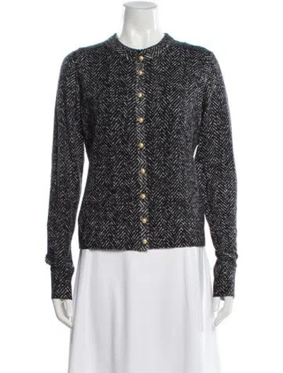 Pre-owned Dolce & Gabbana Virgin Wool Crew Neck Sweater In Gray