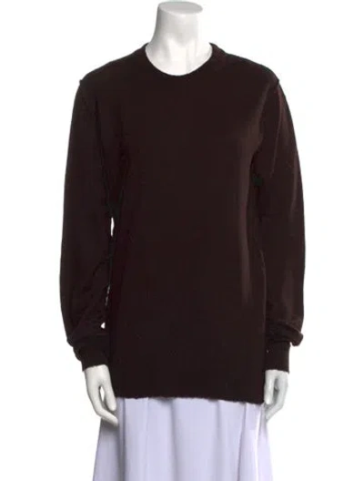 Pre-owned Dolce & Gabbana Virgin Wool Crew Neck Sweater W/ Tags In Black