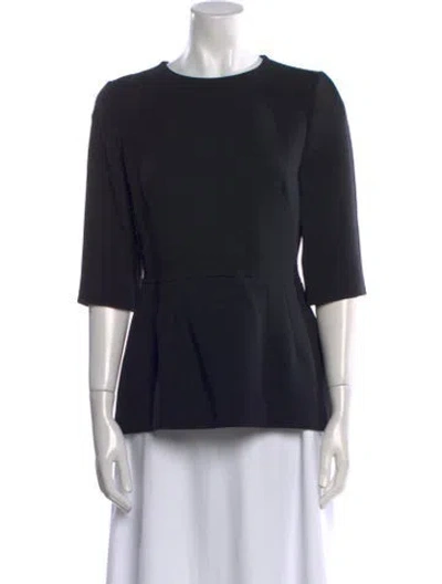 Pre-owned Dolce & Gabbana Virgin Wool Crew Neck Sweatshirt In Black