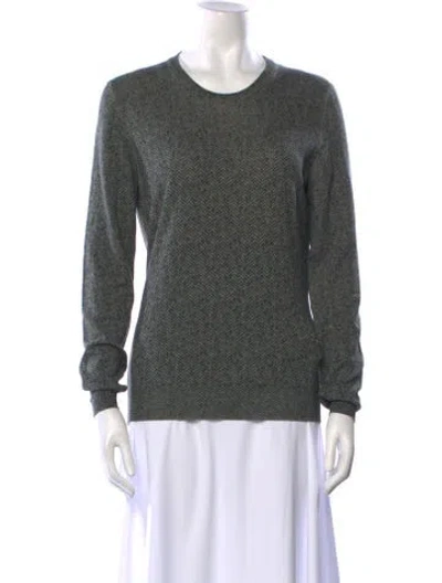 Pre-owned Dolce & Gabbana Virgin Wool Crew Neck Sweatshirt In Gray