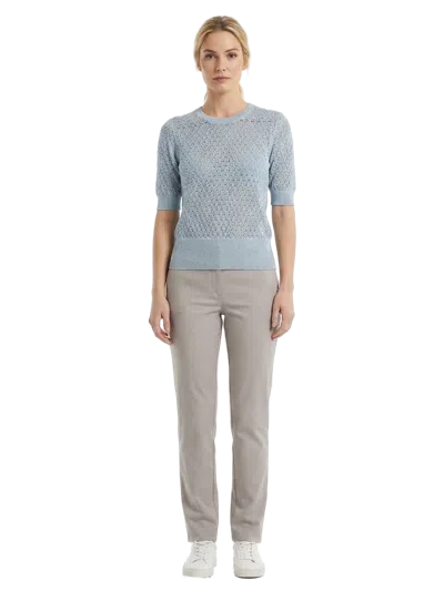 Dolce & Gabbana Virgin Wool Crewneck Sweater In Blue