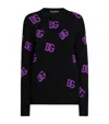 Dolce & Gabbana Virgin Wool Dg Millennials Sweater In Black