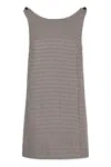 Dolce & Gabbana Virgin Wool Dress In Grey
