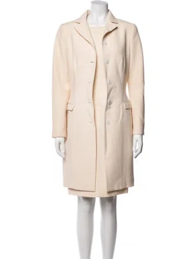 Pre-owned Dolce & Gabbana Virgin Wool Dress Set In Neutrals