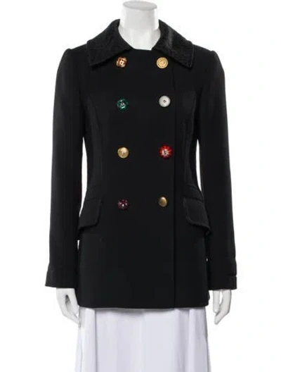 Pre-owned Dolce & Gabbana Virgin Wool Evening Jacket In Black