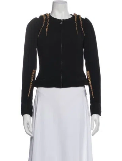 Pre-owned Dolce & Gabbana Virgin Wool Evening Jacket In Black