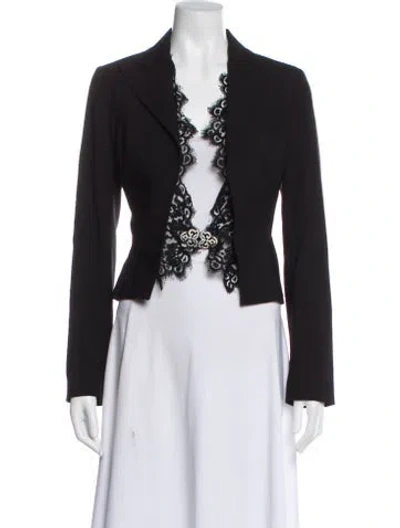 Pre-owned Dolce & Gabbana Virgin Wool Evening Jacket In Black