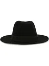 Dolce & Gabbana Wool Fedora Hat In Black