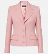 Dolce & Gabbana Virgin Wool Jacket In Pink