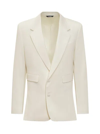 Dolce & Gabbana Virgin Wool Jacket In White