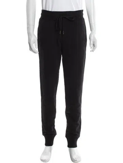 Pre-owned Dolce & Gabbana Virgin Wool Joggers In Black