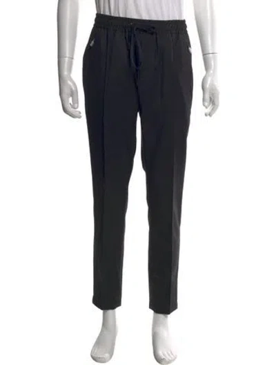 Pre-owned Dolce & Gabbana Virgin Wool Joggers W/ Tags In Black
