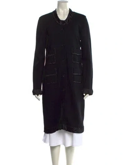 Pre-owned Dolce & Gabbana Virgin Wool Knee-length Dress In Black