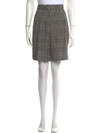 Pre-owned Dolce & Gabbana Virgin Wool Knee-length Shorts In Brown
