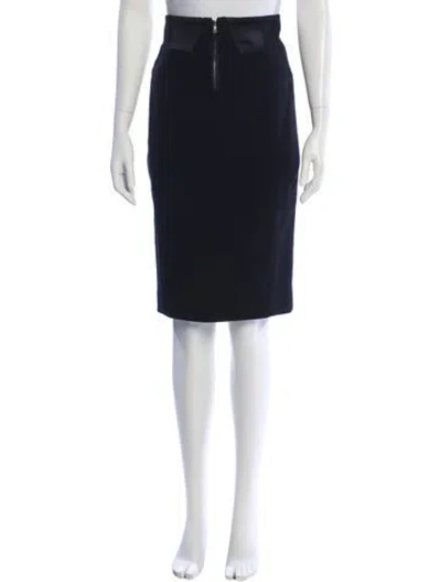 Pre-owned Dolce & Gabbana Virgin Wool Knee-length Skirt