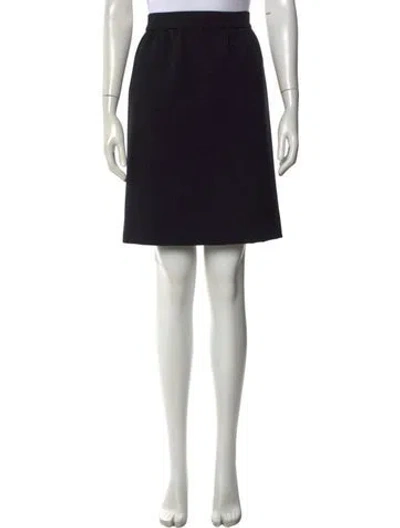 Pre-owned Dolce & Gabbana Virgin Wool Knee-length Skirt In Black