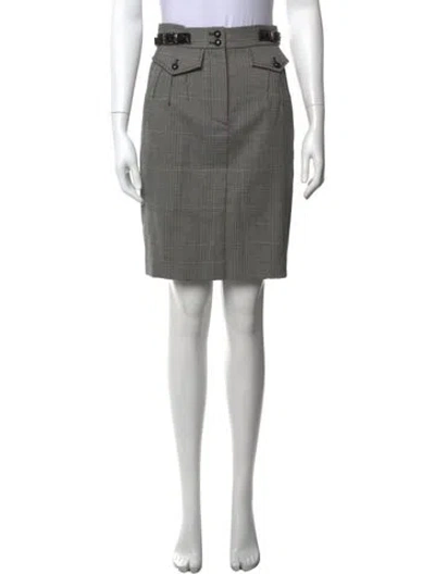 Pre-owned Dolce & Gabbana Virgin Wool Knee-length Skirt In Black