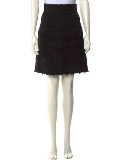 Pre-owned Dolce & Gabbana Virgin Wool Knee-length Skirt In Black