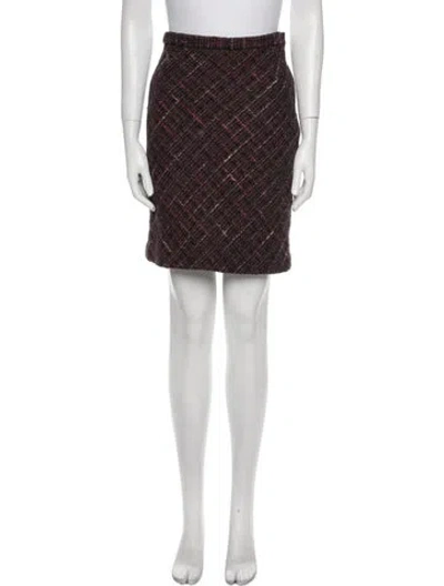 Pre-owned Dolce & Gabbana Virgin Wool Knee-length Skirt In Multi