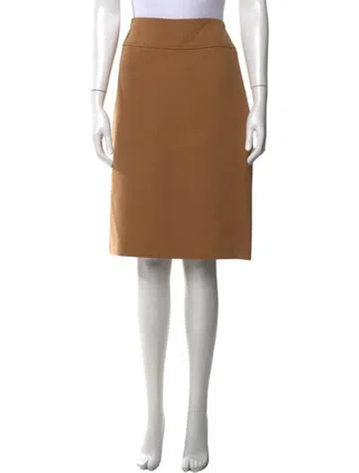 Pre-owned Dolce & Gabbana Virgin Wool Knee-length Skirt In Neutrals