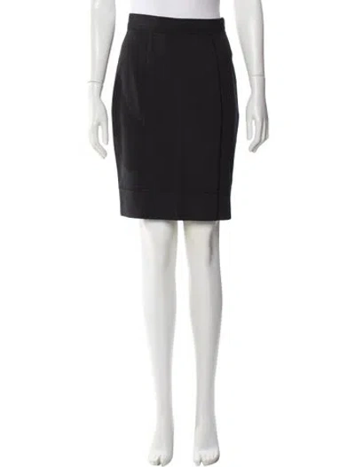 Pre-owned Dolce & Gabbana Virgin Wool Knee-length Skirt W/ Tags In Gray