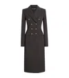 Dolce & Gabbana Virgin Wool Logo-button Overcoat