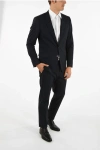 Dolce & Gabbana Black Single Breasted Formal Wool Blazer