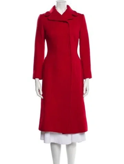 Pre-owned Dolce & Gabbana Virgin Wool Midi Length Dress In Red