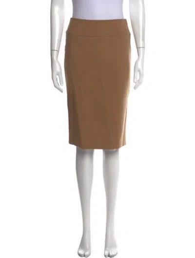 Pre-owned Dolce & Gabbana Virgin Wool Midi Length Skirt In Neutral