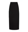 Dolce & Gabbana Virgin Wool Midi Skirt In Black