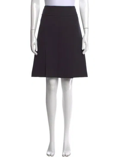 Pre-owned Dolce & Gabbana Virgin Wool Mini Skirt In Blue