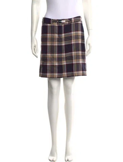 Pre-owned Dolce & Gabbana Virgin Wool Mini Skirt In Gray