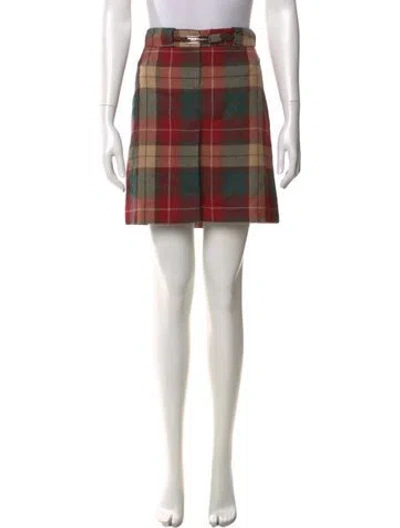 Pre-owned Dolce & Gabbana Virgin Wool Mini Skirt In Gray