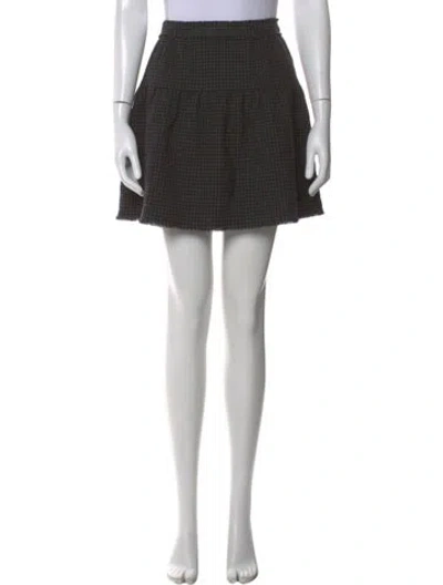 Pre-owned Dolce & Gabbana Virgin Wool Mini Skirt In Gray