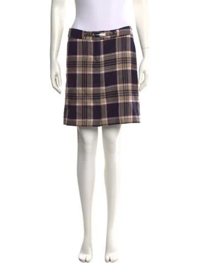 Pre-owned Dolce & Gabbana Virgin Wool Mini Skirt In Grey