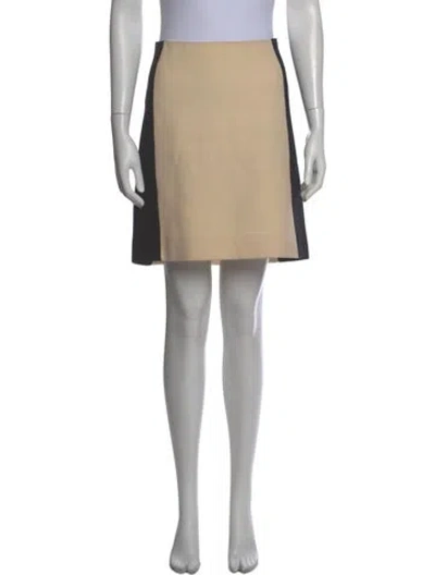 Pre-owned Dolce & Gabbana Virgin Wool Mini Skirt In Neutral