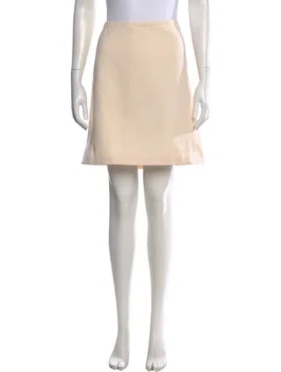 Pre-owned Dolce & Gabbana Virgin Wool Mini Skirt In Neutral