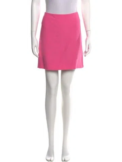 Pre-owned Dolce & Gabbana Virgin Wool Mini Skirt In Pink