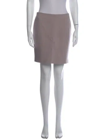 Pre-owned Dolce & Gabbana Virgin Wool Mini Skirt In Purple