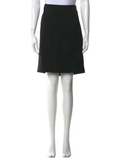 Pre-owned Dolce & Gabbana Virgin Wool Mini Skirt W/ Tags In Black