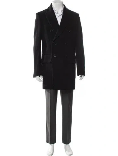 Pre-owned Dolce & Gabbana Virgin Wool Overcoat In Black