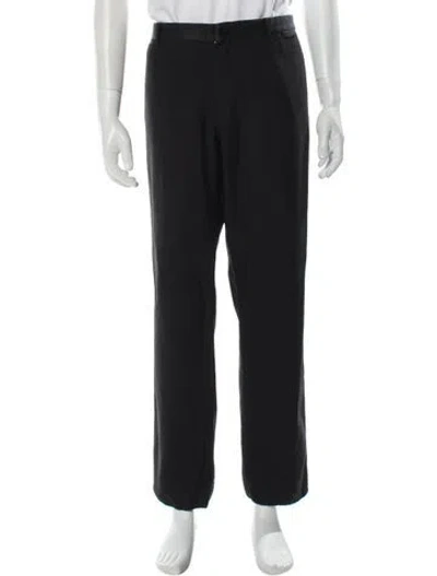Pre-owned Dolce & Gabbana Virgin Wool Pants In Black