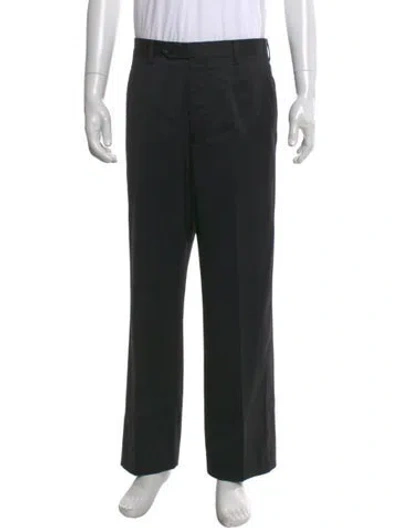 Pre-owned Dolce & Gabbana Virgin Wool Pants In Black