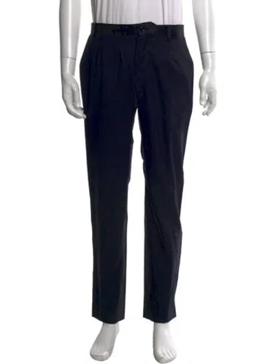 Pre-owned Dolce & Gabbana Virgin Wool Pants In Blue