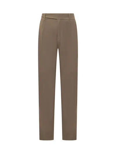 Dolce & Gabbana Virgin Wool Pants In Brown