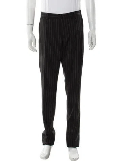 Pre-owned Dolce & Gabbana Virgin Wool Pants In Gray