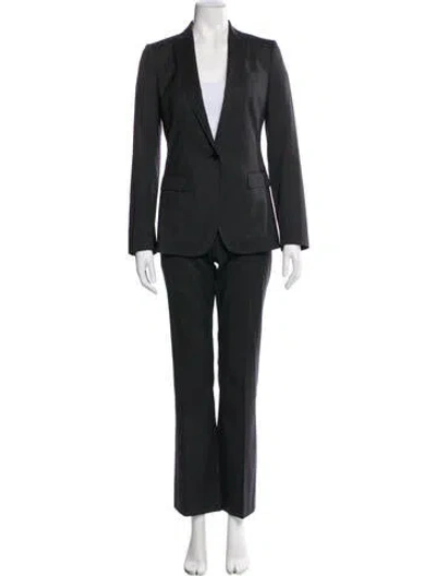 Pre-owned Dolce & Gabbana Virgin Wool Pantsuit In Black