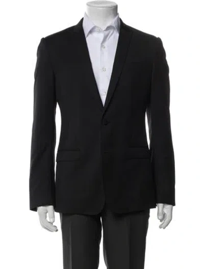 Pre-owned Dolce & Gabbana Virgin Wool Peacoat In Black