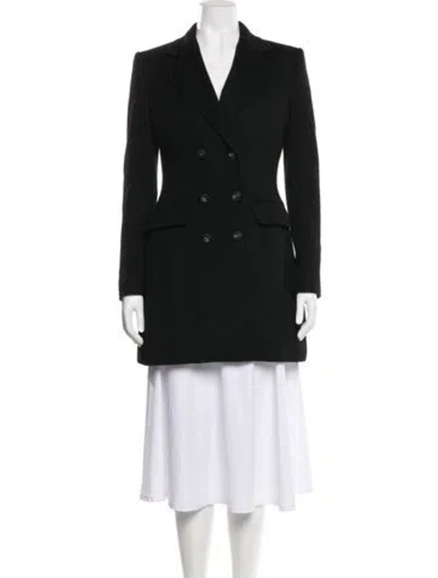 Pre-owned Dolce & Gabbana Virgin Wool Peacoat In Black